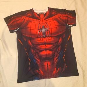 Marvel Spiderman Peter Parker Graphic Print Cosplay Tee